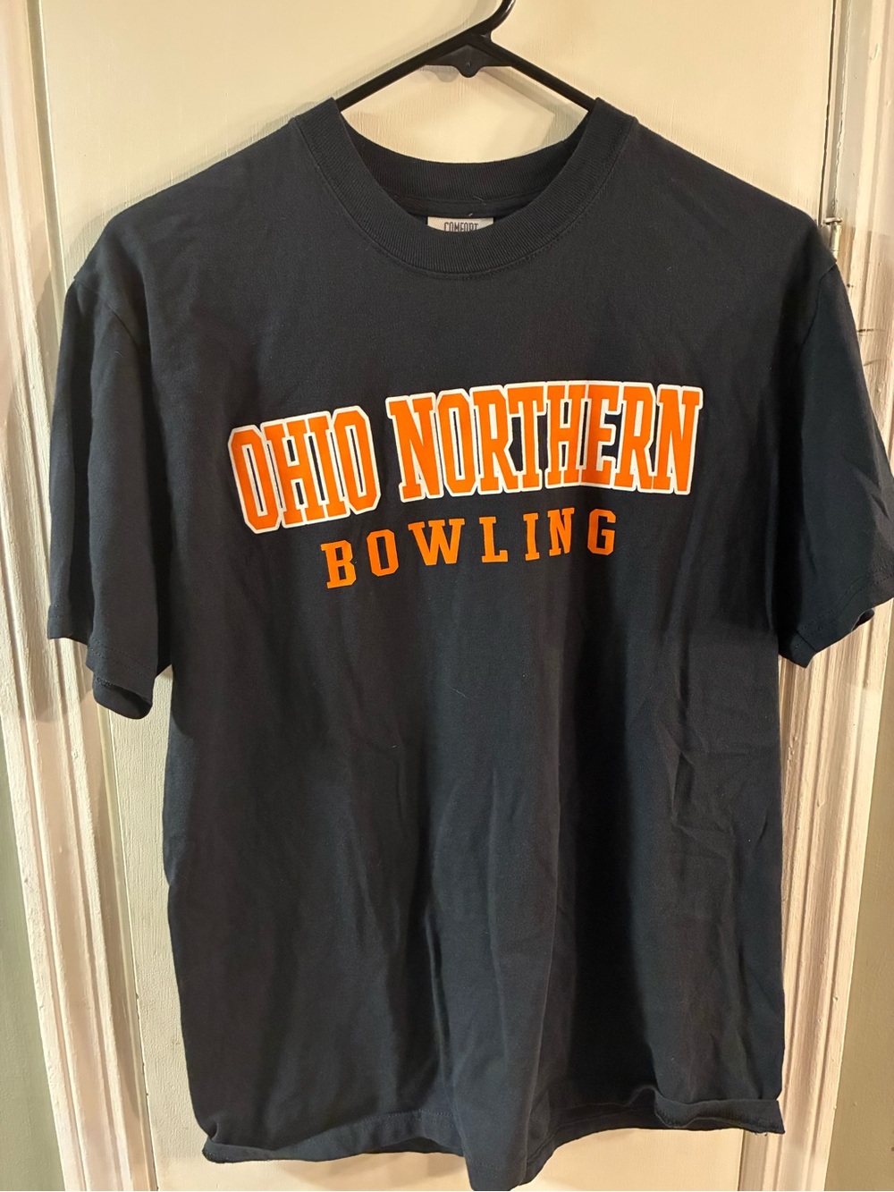 Ohio Northern Bowling T Shirt Men's Medium Black Short Sleeve Crew Neck